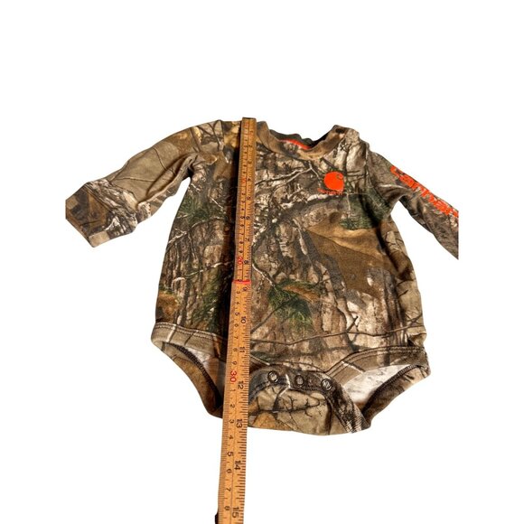 Carhartt Realtree Camo Infant Bodysuit Long Sleeve Hunting Outdoors Baby Clothin - Picture 5 of 11